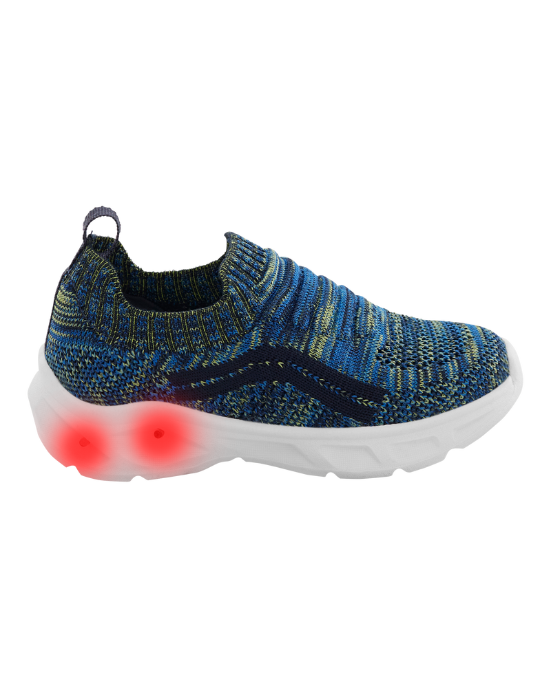Toddler Light-Up Recycled Knit Slip-On Shoes, image 2 of 8 slides