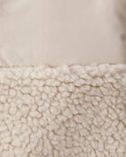 Toddler Girl Sherpa Vest - Cream, image 2 of 3 slides