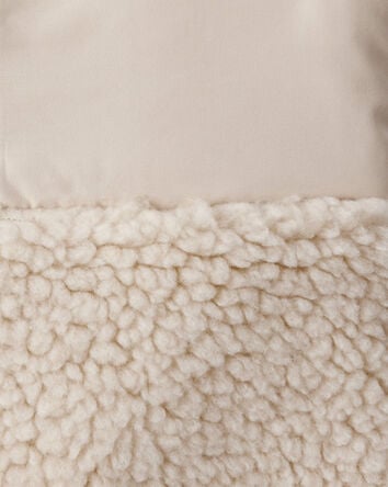 Toddler Girl Sherpa Vest - Cream, 