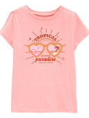 Pink - Kid Tropical Paradise Graphic Tee