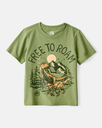 Toddler Jurassic Park "Free to Roam" Short-Sleeve Graphic Tee - Green, 
