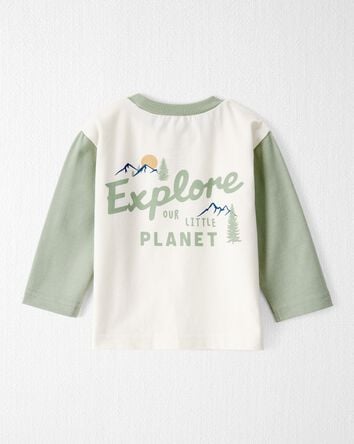 Baby Organic Cotton Let's Explore Long-Sleeve Tee, 