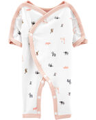 Baby Preemie Animal Cotton Sleep & Play Pajamas, image 1 of 4 slides