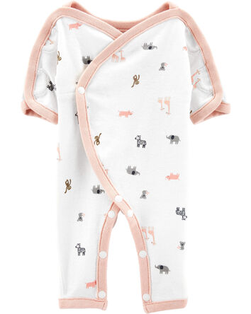 Baby Preemie Animal Cotton Sleep & Play Pajamas, 