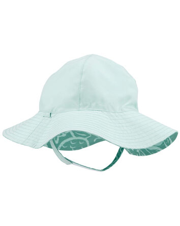 Baby Ocean Print Reversible Swim Hat, 