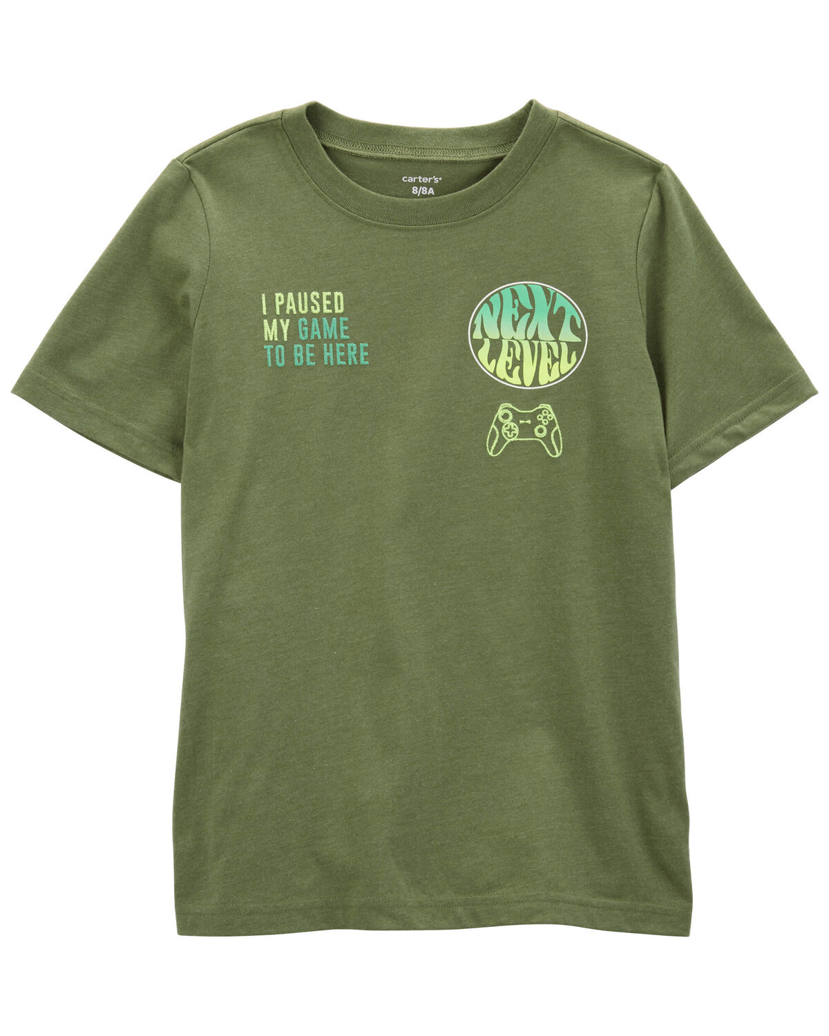 Green Kid Next Level Gamer Graphic Tee