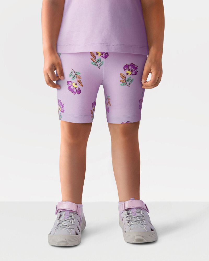 Toddler Floral Bike Shorts, image 1 of 4 slides