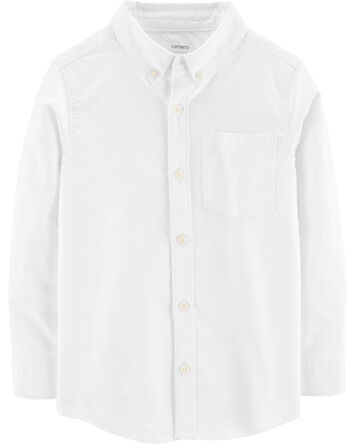 Kid Oxford Button-Front Shirt, 