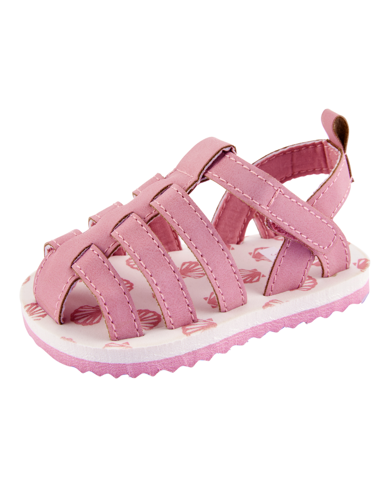 Baby Fisherman Sandals - Pink, image 6 of 7 slides