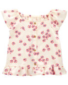 Baby 2-Piece Floral Linen Top & Flare Pants Set
, image 3 of 4 slides