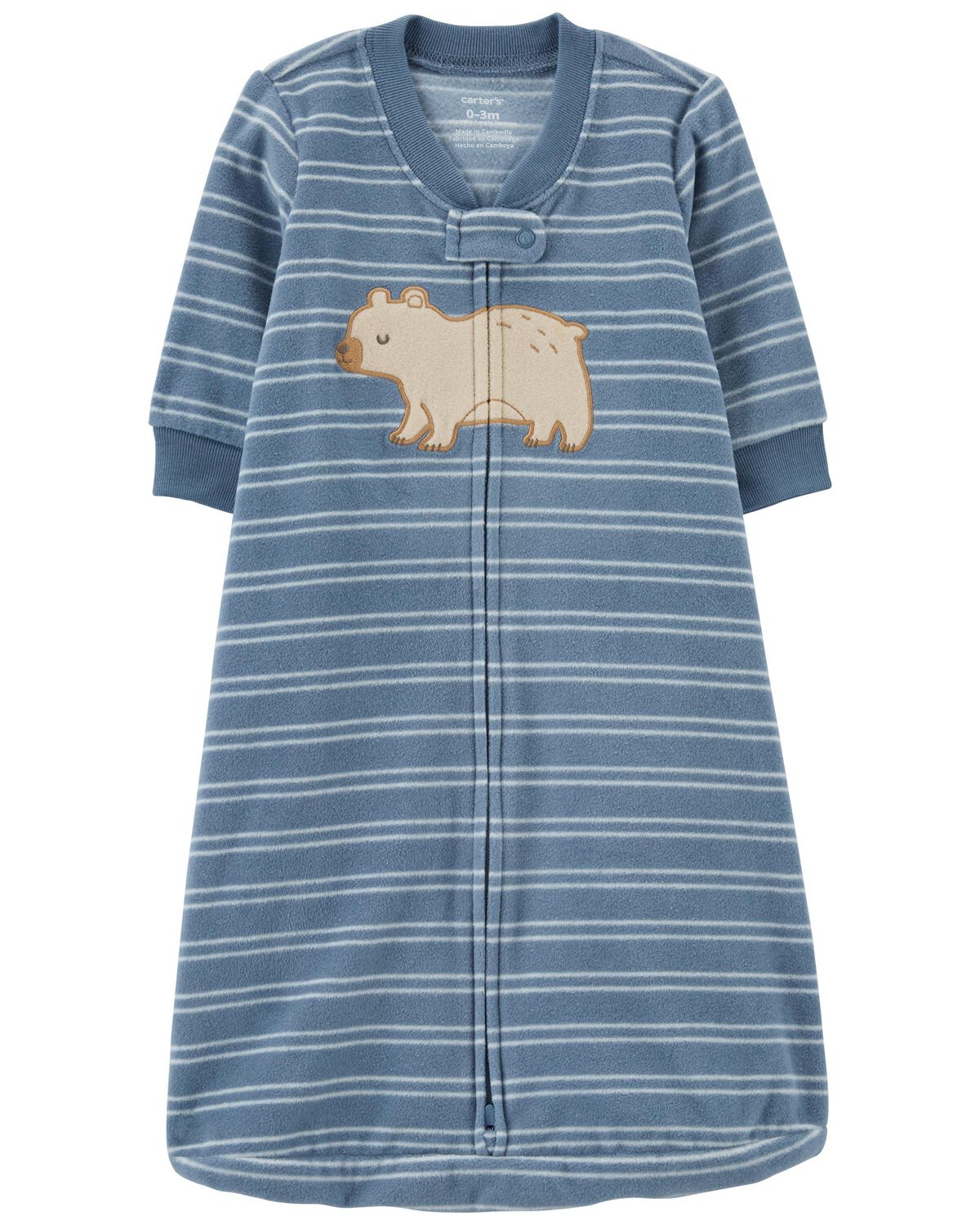 Blue Baby 2Way Zip Fleece Sleep Sack