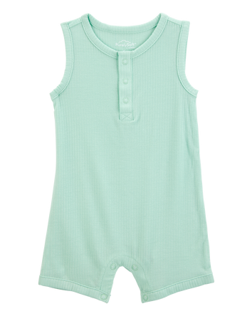Baby PurelySoft Ribbed Romper - Mint, 