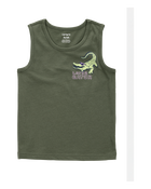 Baby Alligator Graphic Tank - Green, image 1 of 3 slides
