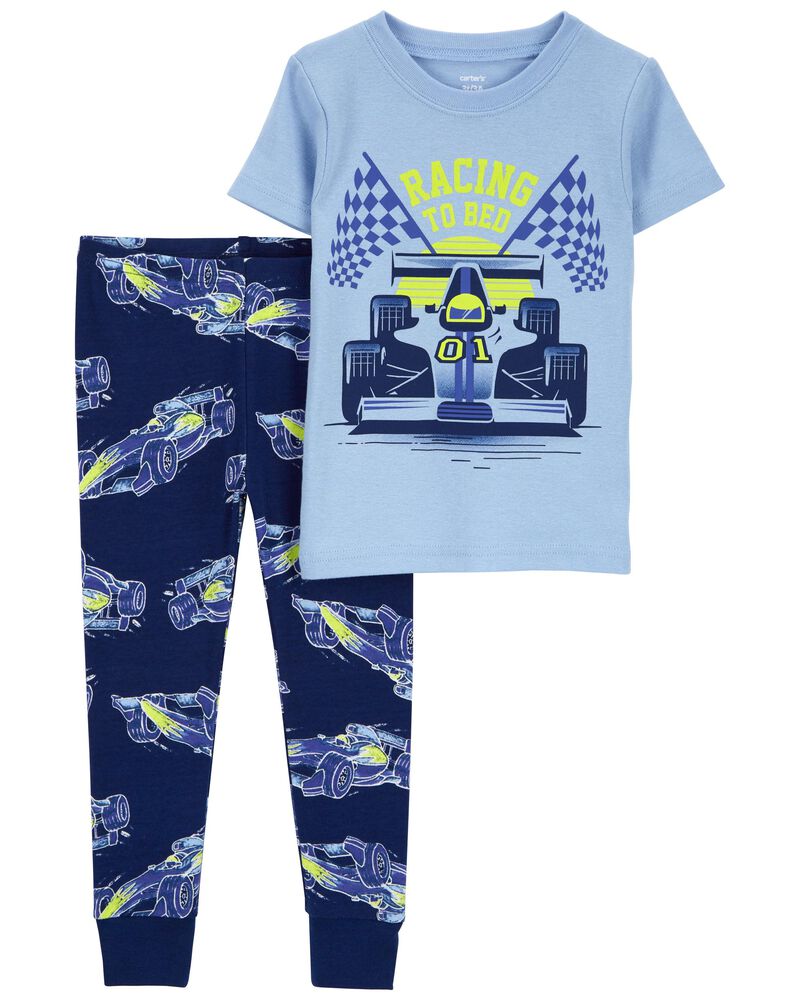 Toddler 2-Piece Racing 100% Snug Fit Cotton Pajamas, image 1 of 2 slides