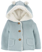 Baby Sherpa-Lined Hooded Jacket, image 1 of 3 slides