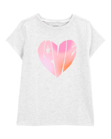 Kid Love Short-Sleeve Graphic Tee - Grey, 