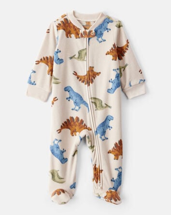 Baby Boy Dinosaur Print Loose Fit Long-Sleeve Sleep & Play , 