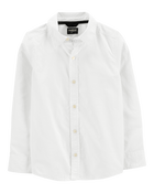 Kid Long Sleeve Button-Front Uniform Shirt, image 1 of 3 slides
