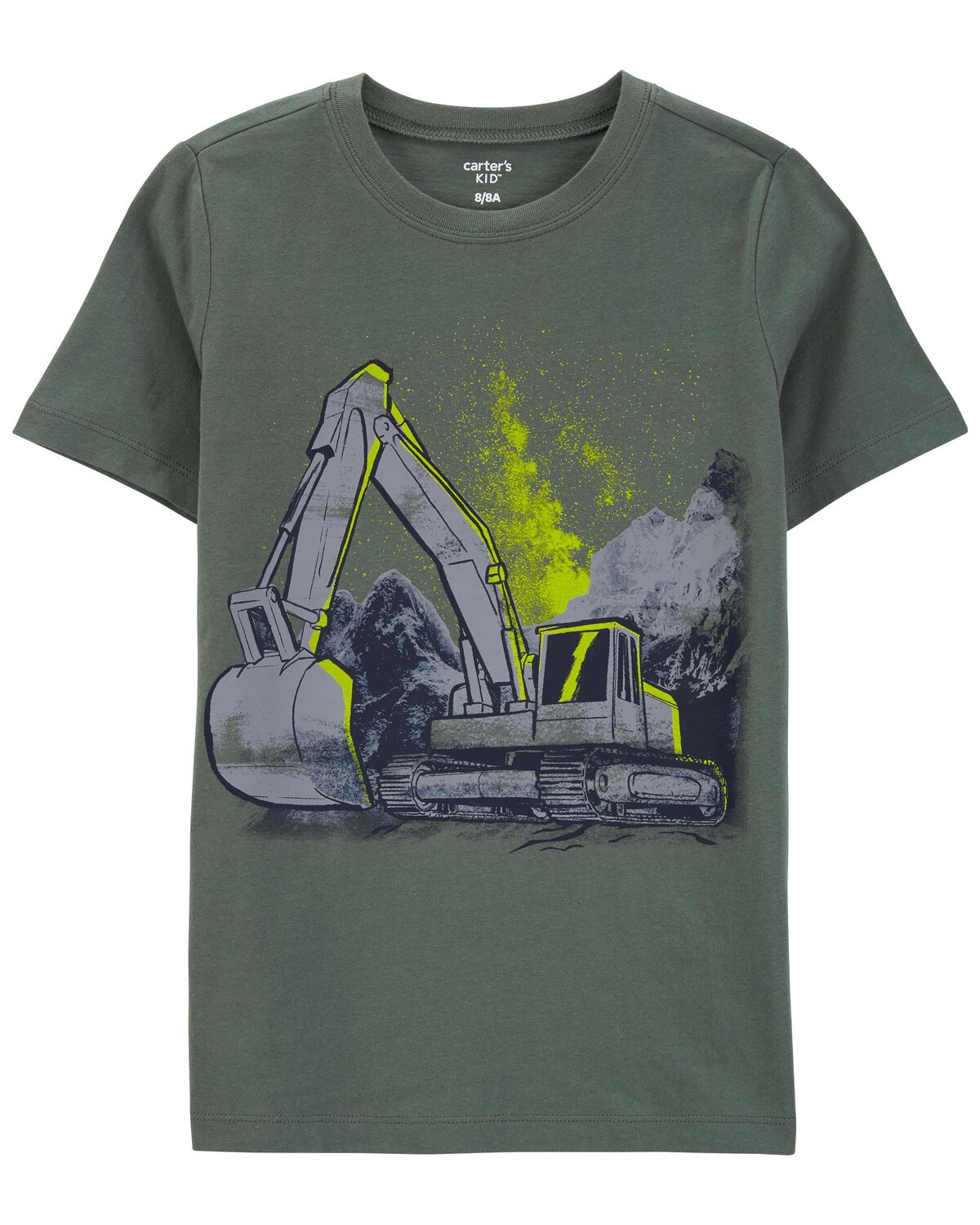 Green Kid Construction Graphic Tee | carters.com