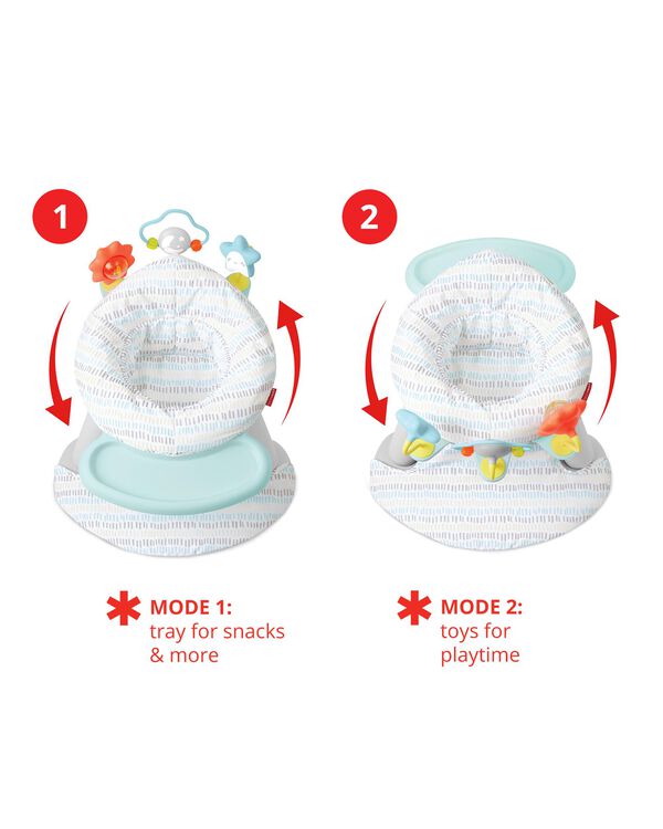 Multi Silver Lining Cloud 2in1 Activity Floor Seat