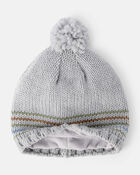 Boys Winter Hat - Grey, image 2 of 3 slides