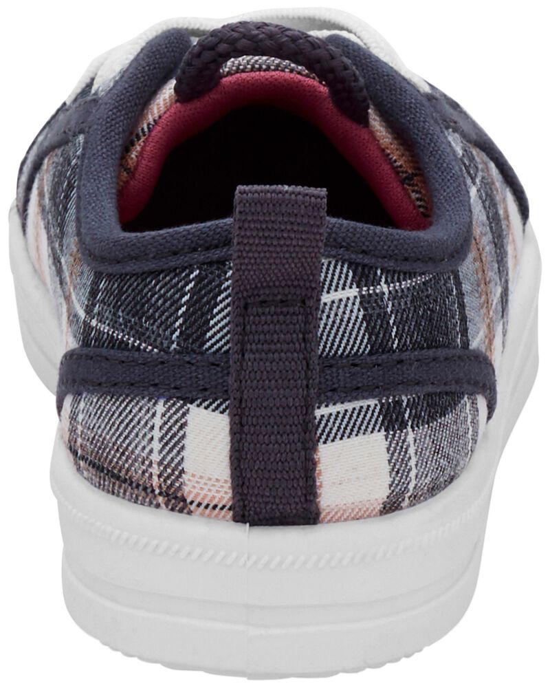 Toddler Plaid Canvas Sneakers, image 3 of 7 slides