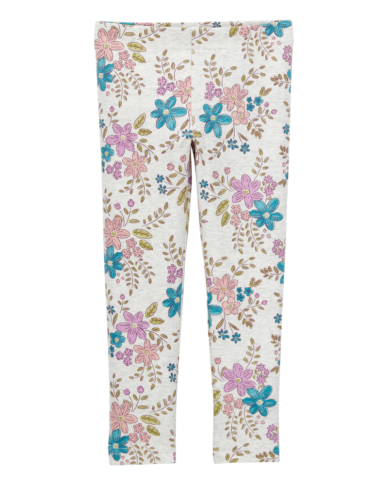 Toddler Girl Floral Stretch Leggings - Floral, image 4 of 7 slides