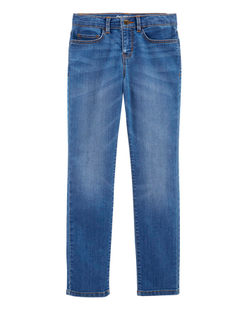 Kid Medium Blue Wash Slim-Fit Skinny-Leg Jeans, 
