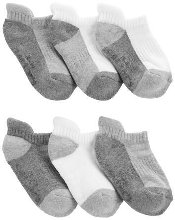 6-Pack No-Show Socks, 