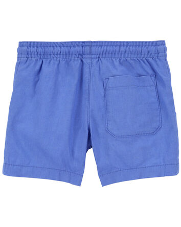 Baby Pull-On Linen Shorts, 