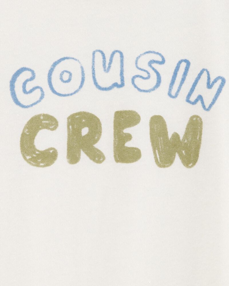 Toddler Cousin Crew Short-Sleeve Graphic Tee -White, image 2 of 3 slides