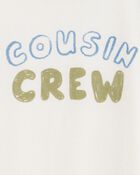 Toddler Cousin Crew Short-Sleeve Graphic Tee -White, image 2 of 3 slides