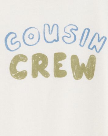 Toddler Cousin Crew Short-Sleeve Graphic Tee -White, 