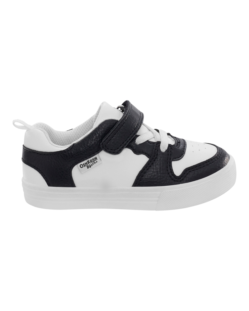 Toddler Boy Easy-On Casual Sneakers - Black/White, image 2 of 7 slides