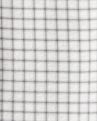 Girls Plaid Cotton Pull-On Stretch Leggings - Grey, image 3 of 4 slides