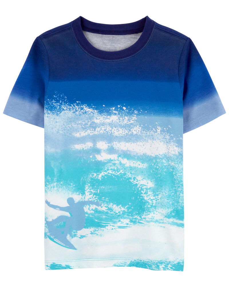Kid 2-Piece Beach Print Ombre Tee & Stretch Chino Shorts Set
, image 2 of 5 slides