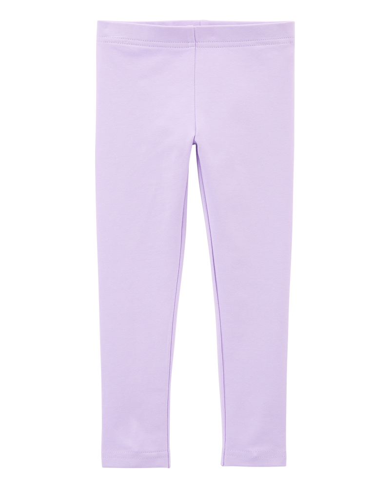 Baby Girl Cotton Stretch Leggings, image 1 of 4 slides