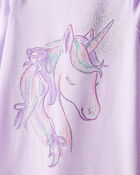 Girls 2-Pack Unicorn Nightgowns - Pink/Purple, image 2 of 4 slides