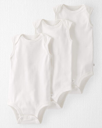 Baby 3-Pack Organic Cotton Bodysuits, 