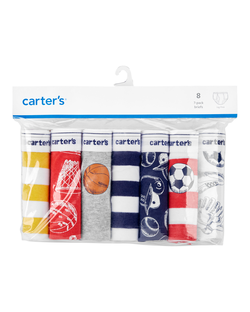 7-Pack Cotton Briefs Underwear, image 2 of 3 slides