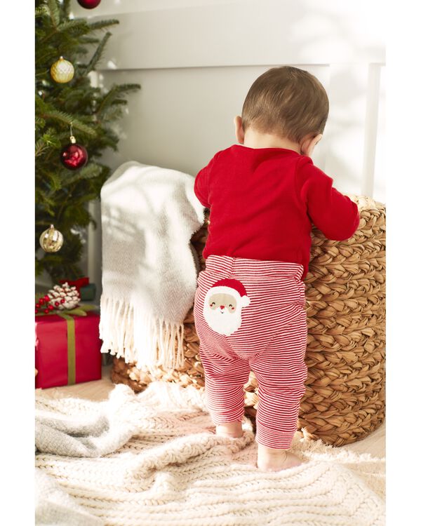 Red Baby 2Piece My First Christmas Outfit Set