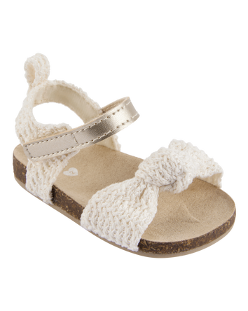 Baby Crochet Sandal - Gold, 