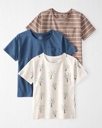 Kid 3-Pack Organic Cotton Tees, 