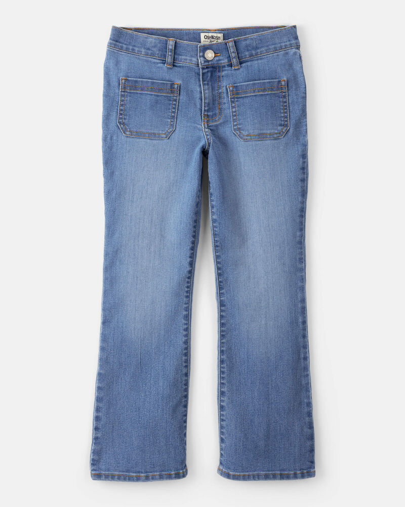Girls Denim Bootcut Jeans - Blue, image 1 of 4 slides