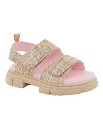 Toddler Casual Girl Sandals - Tan, 