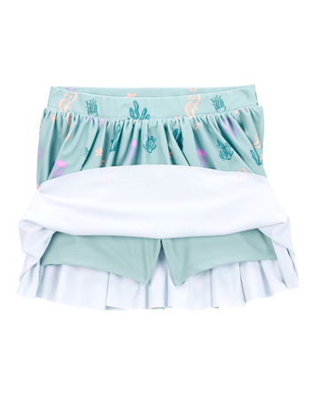 Toddler Sea Creature Print Active Pull-On Skort, 