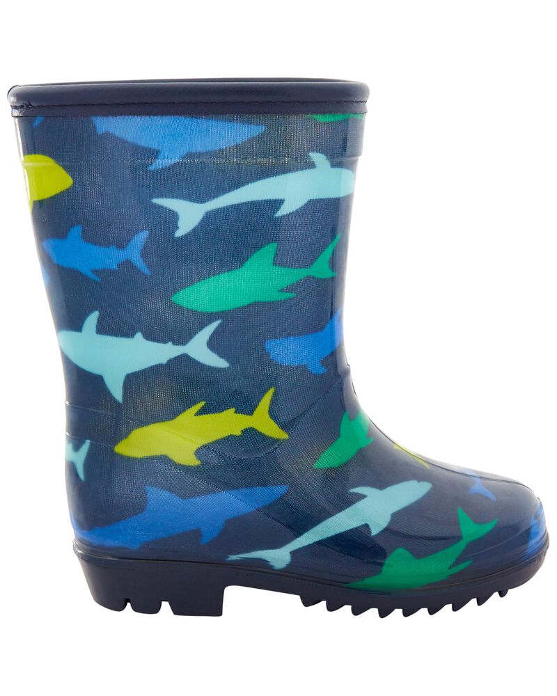 Toddler Shark Rain Boots, image 2 of 7 slides