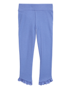 Kid 2-Piece French Terry Eyelet Hoodie & Ribbed Pants Set, image 5 of 9 slides