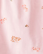 Baby Girl Floral Short-Sleeve Top - Pink, image 4 of 5 slides