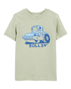 Toddler Tractor Rollin' Short-Sleeve Graphic Tee - Olive, image 1 of 3 slides